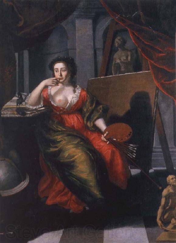 unknow artist Allegorical portrait of Annals Mary Ehrenstrahl Spain oil painting art
